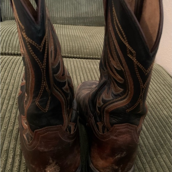 ARIAT MEN'S AMOS HAND STAINED WESTERN BOOTS - SQUARE TOE Size 11.5 - Picture 5 of 7